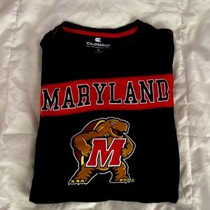 Men’s University of Maryland Terps Tshirt Medium EUC High End Boutique Shirt